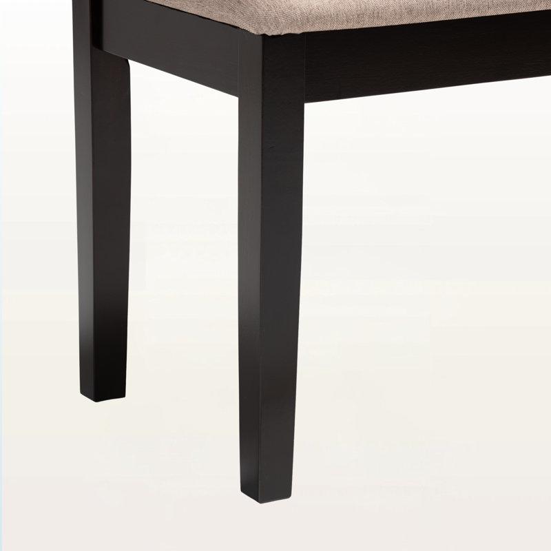 Banc de salle à manger rembourré brun foncé Exalt H 18,68 po x l 47,68 po x P 15,85 po Exalt