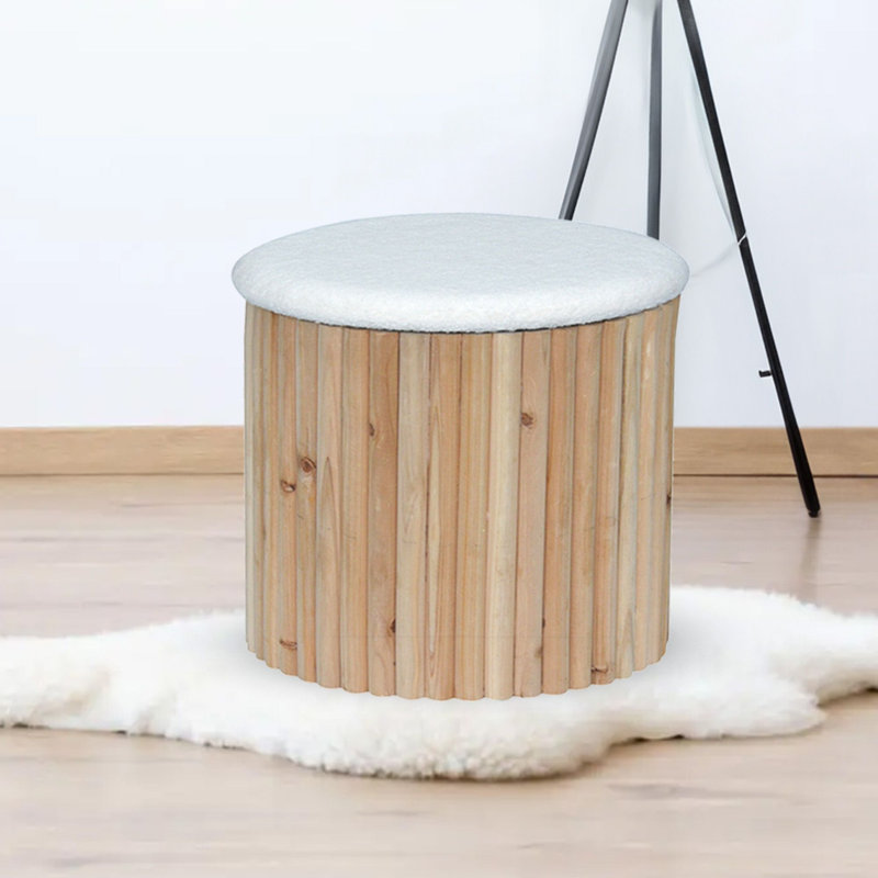 Tabouret d'appoint rembourré 16 po Raffaele