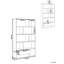 WADENA 185cm H x 110cm W Particle Board Bookcase