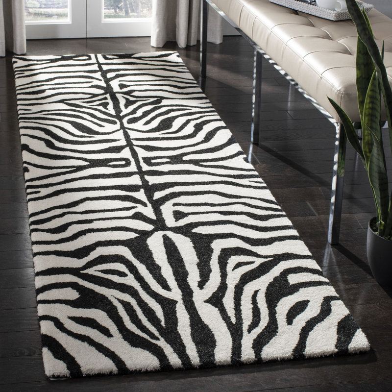 Tapis en laine touffeté à la main Christoper, Tapis de couloir 2 pi 6 po x 12 pi