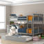 Bunk Bed With Trundle And Ladder-711679618