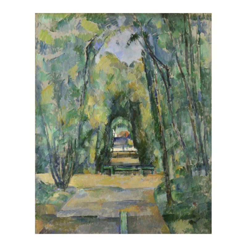 Avenue à Chantilly, Paul Cézanne, estampe numérique, H 28 po x l 22 po