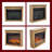 28 Inch Media Entertainment Center With Electric Fireplace Insert - Vent Free Space Heater Remote Control Particle Board TV Stand