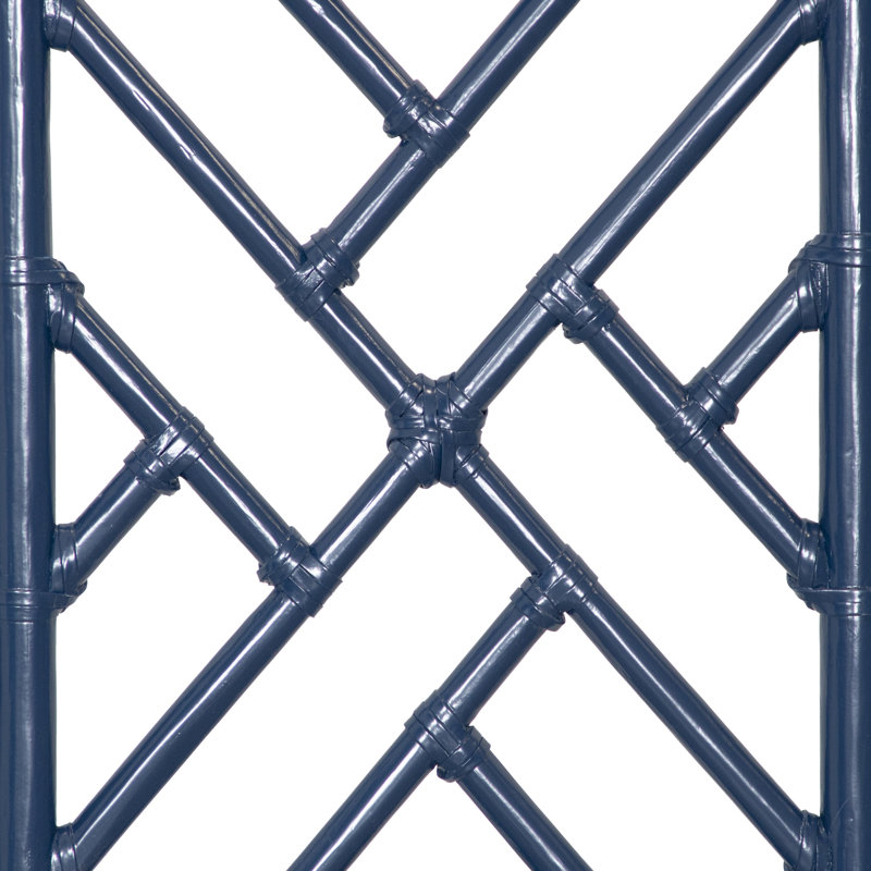 Chippendale Standard Bed, King, Navy Blue
