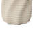 Sculptural MgO Patio Table, 18.3" Tall Round Side Table for Outdoor Spaces
