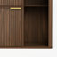 Cat Litter Cabinet with Cat Tree - Grooved Concealed Litter Furniture Featuring Dual Cat Doors and Storage Shelves-2023763320