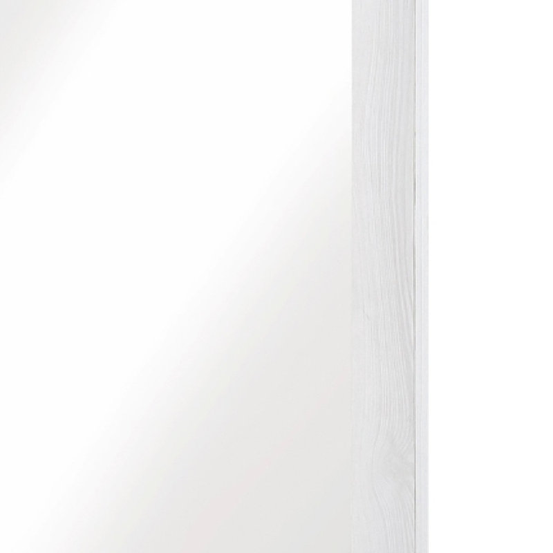 Miroir de coiffeuse Eby, finition bois blanc moderne, 40 x 40, Blanc