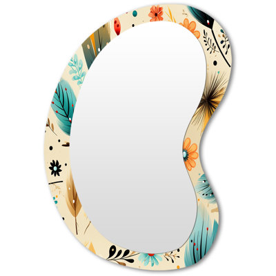 Gypsy Spirit Boho Pattern - Irregular Boho Assymetrical Bohemian Unique Wall Mirror