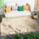 Medusa Odin Solid Color Striped Border Indoor/Outdoor Ivory Flatweave Rug
