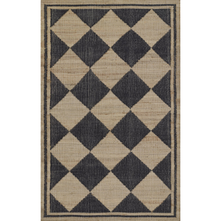 Erin Gates by Momeni Orchard Court Black Hand Woven Wool and Jute Area