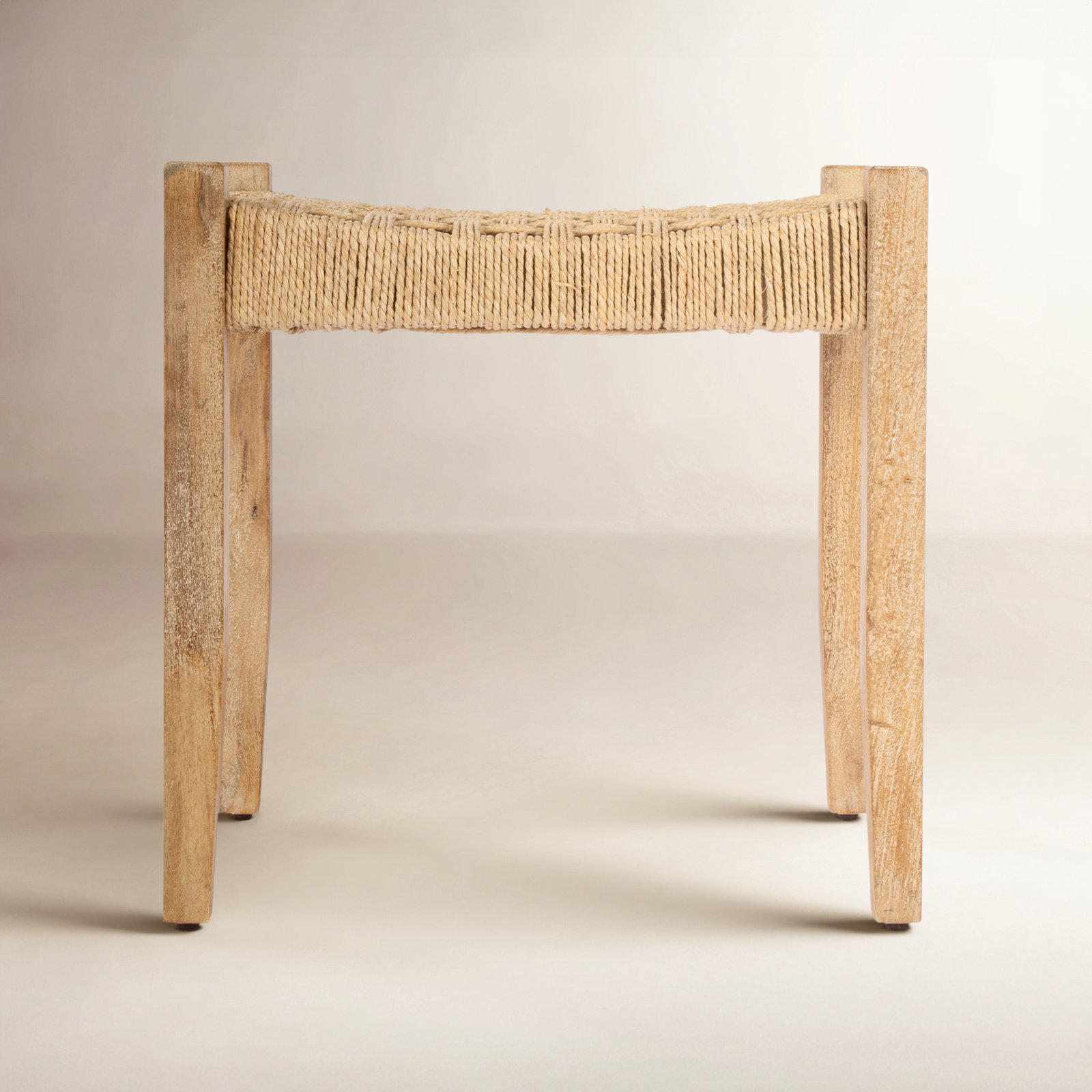 Kathleen Vanity Stool, Natural