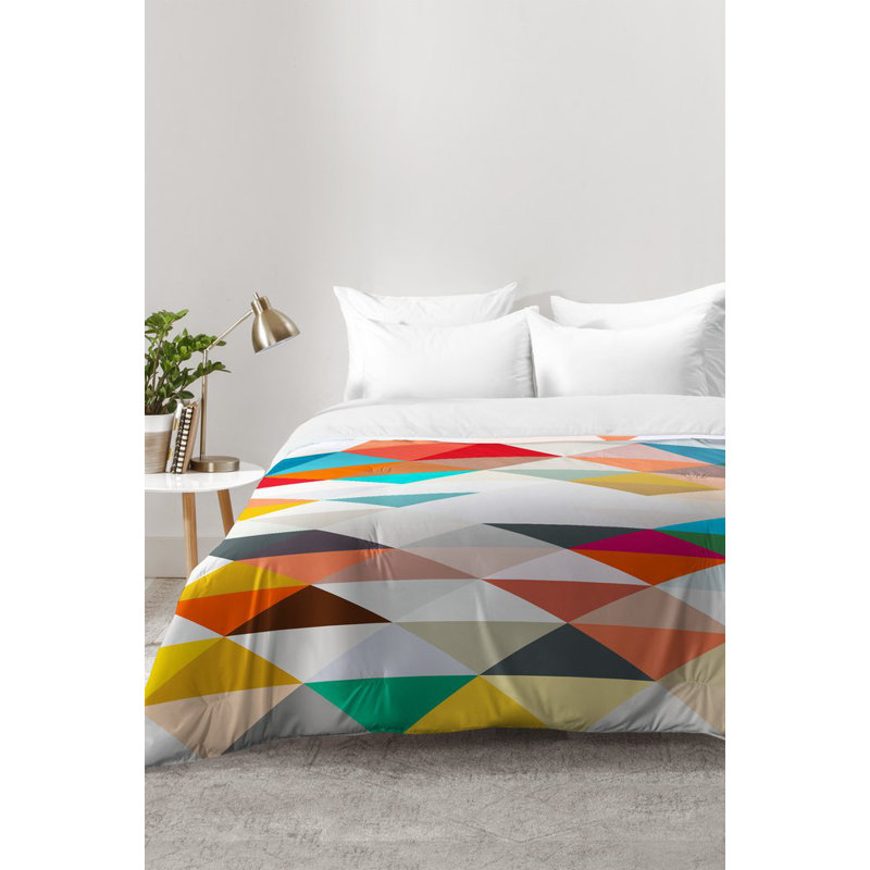 Three Of The Possessed Modern & Contemporary Geometric Shapes Comforter, Twin XL Comforter + 1 Standard Sham