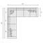 Germain 140" Wide Symmetrical Down Cushion Corner Sectional-29412856-40955648