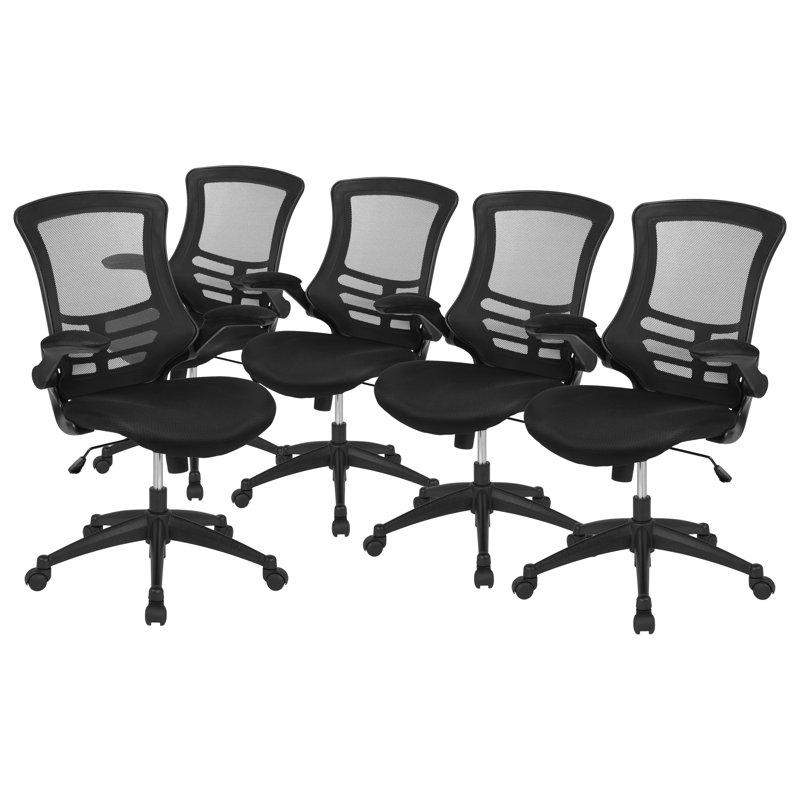 Kelista Mesh Swivel Ergonomic Task Office Chairs with Flip-Up Arms