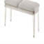 Banc gris clair et blanc perle