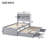 Twin Xl Bed With Headboard Charging & Storage, Led, Gray Platform Convenient Storage Choices, Led Headboard,-365936026