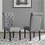 Ensemble de salle à manger en bois gris avec 4 chaises et meubles de salle à manger-303858337-303858398