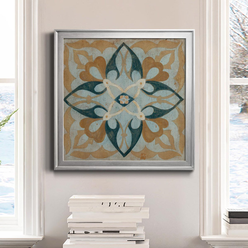 "Villa Umbra III", reproduction d'art sur toile, Argent, H 34,5 po x l 34,5 po x P 1,5 po