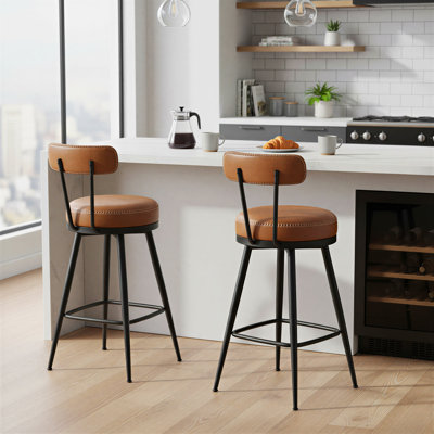 Swivel Upholstered Counter Stool