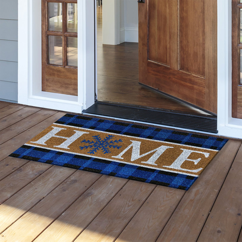 Snowflake Home Coir Doormat