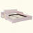 Upholstered Grounded Bed, Mother & Child Bed With Bedside Desk And Little Round Stool, Velvet-536502226-536502225