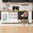 Kitchen Island With Extended Table, Storage Cabinet, Drawers-988985763