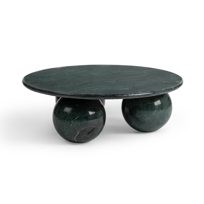 Castello Marble Round Coffee Table, Green
