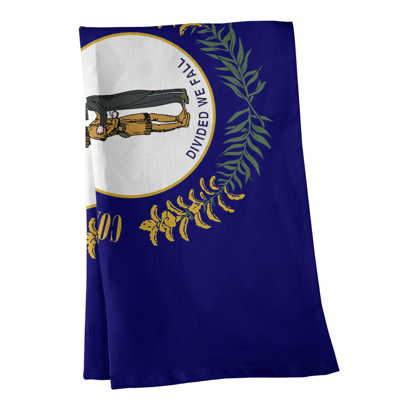 Serviette de thé drapeau kentucky, Polyester sergé