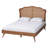 Calcote Mid-Century Brown Platform Bed-1556789536