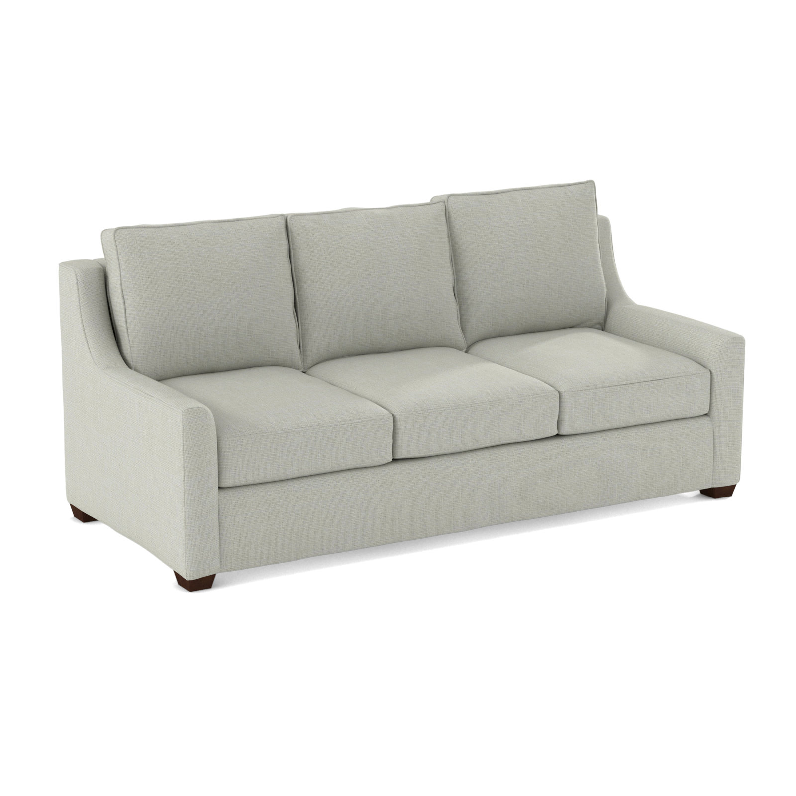 Gemi 80'' Upholstered Sofa, Drusky Moonglow Sustain® Basketweave