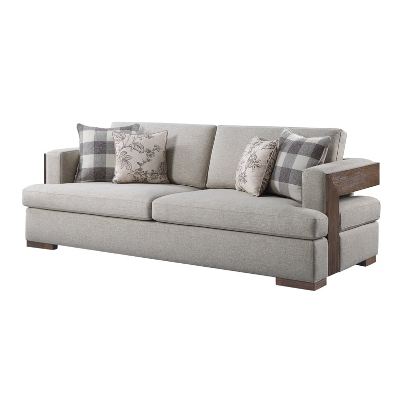 Canapé Modern Sofaniamey avec 4 coussins décoratifs