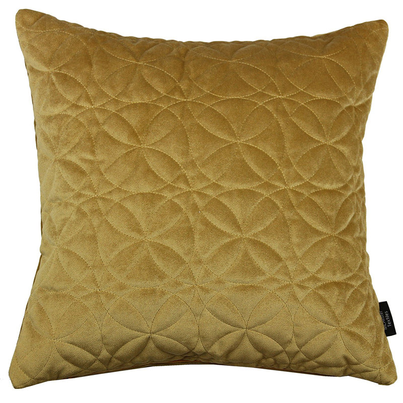 Huebert Square Cushion Cover, 60 x 60cm, Cushion Cover, Ochre Gold