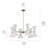 Phix 12-Light Steel White Adjustable Chandelier-1052703462