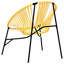 Garden Chair Set 3 Pcs Poly Rattan-814173