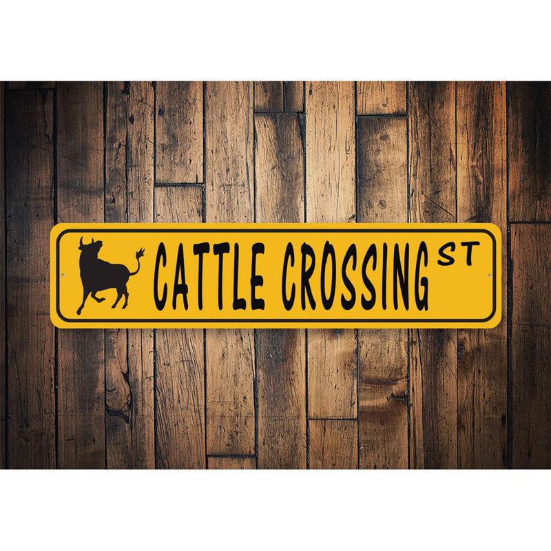 Plaque de rue en aluminium, H 4 po x l 18 po x P 0,04 po