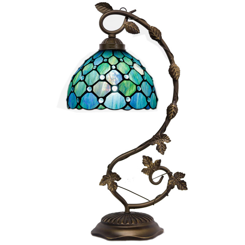 Lampe de table en verre coloré Tiffany