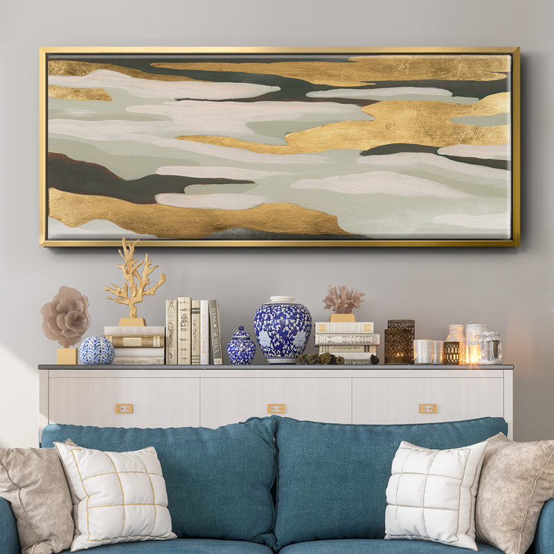 Golden Valley Sands I - toile encadrée, H 12 po x l 30 po