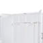 Grand lit escamotable mural avec placard, blanc
