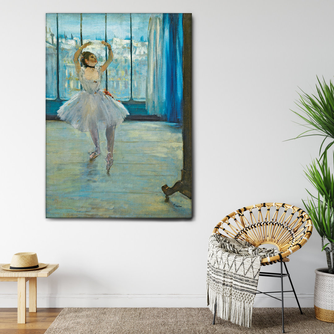 Glasbild Ballerina Che Posa Per Il Fotografo von Edgar Degas