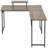 L-Shaped Metal Base Computer Desk