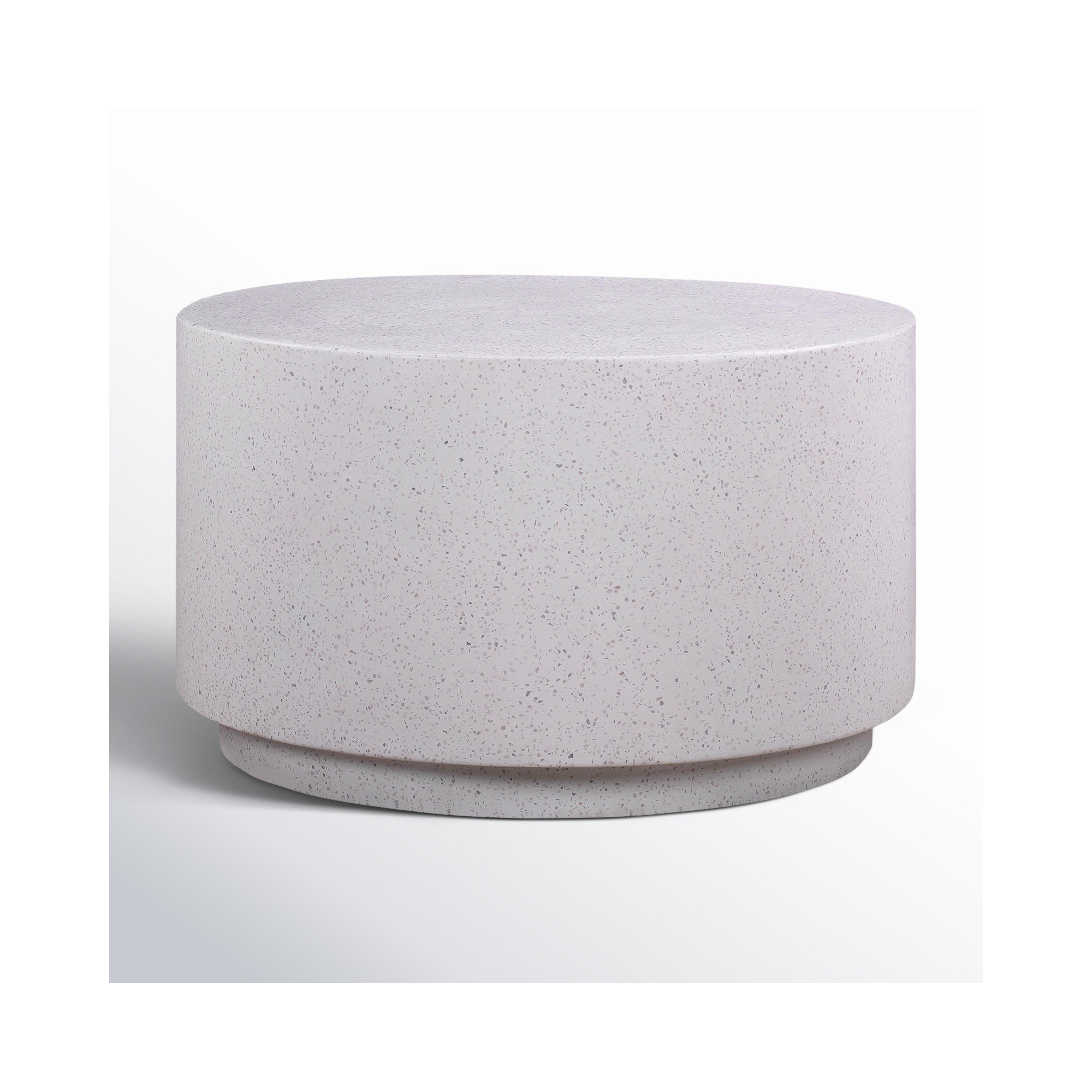 Sur Round Concrete Drum Coffee Table 