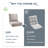 6" Outdoor Cushions For Patio Furniture, 22X24x6 Thick Seat Cushion Set Of 4, Fade Resistant Couch Chair Replacement Cushions High Density Deep Wicker Chair Cushion W/Removable Cover-481452086