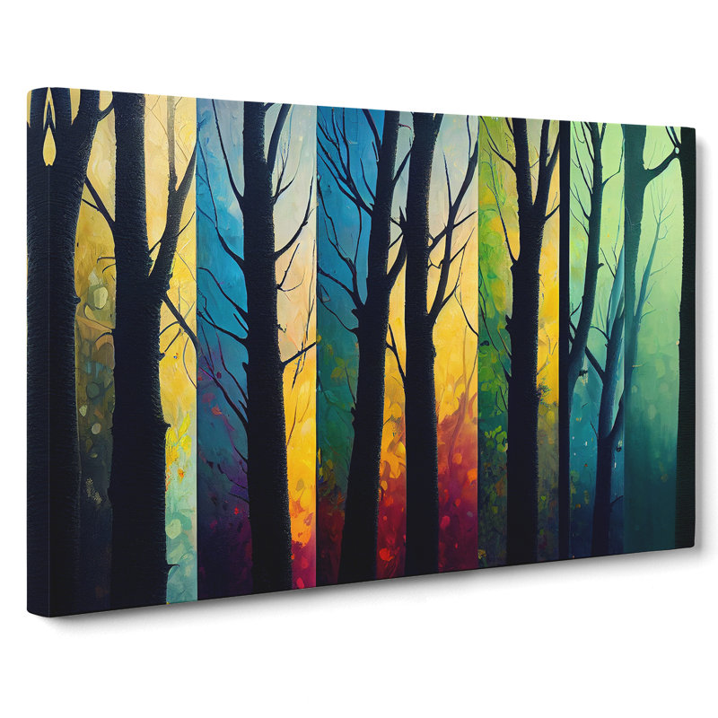 Mesmerising Abstract Forest - Wrapped Canvas, 50cm H x 76cm W x 3cm D