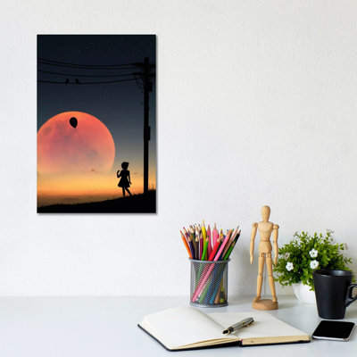 Birds On The Wire by Abdullah Evindar - Wrapped Canvas Print
