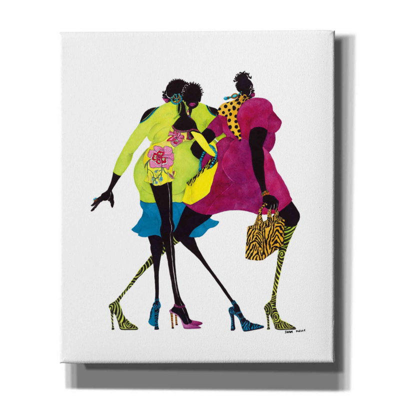 «Shop» til You Drop »par Shan Kelly, art mural sur toile, H 24 po x l 20 po x P 0,75 po