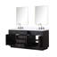 Ensemble de meuble-lavabo double 72 "avec miroir-112730828-112730829