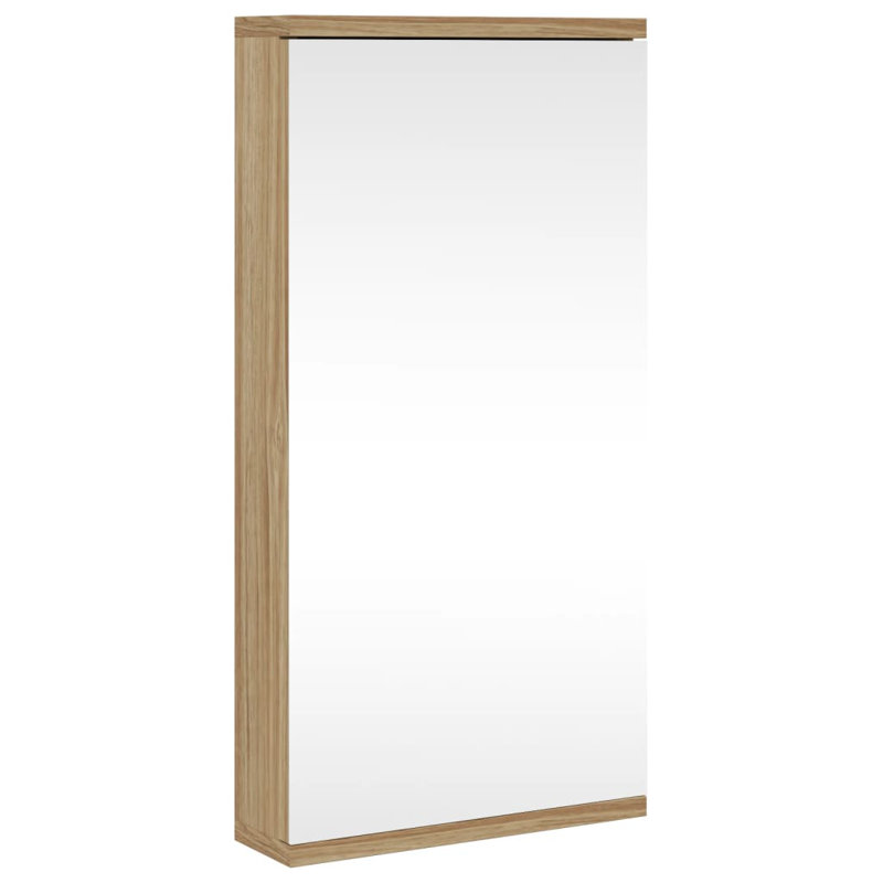Aheed Framed Mirrored Bathroom Cabinets, Oak