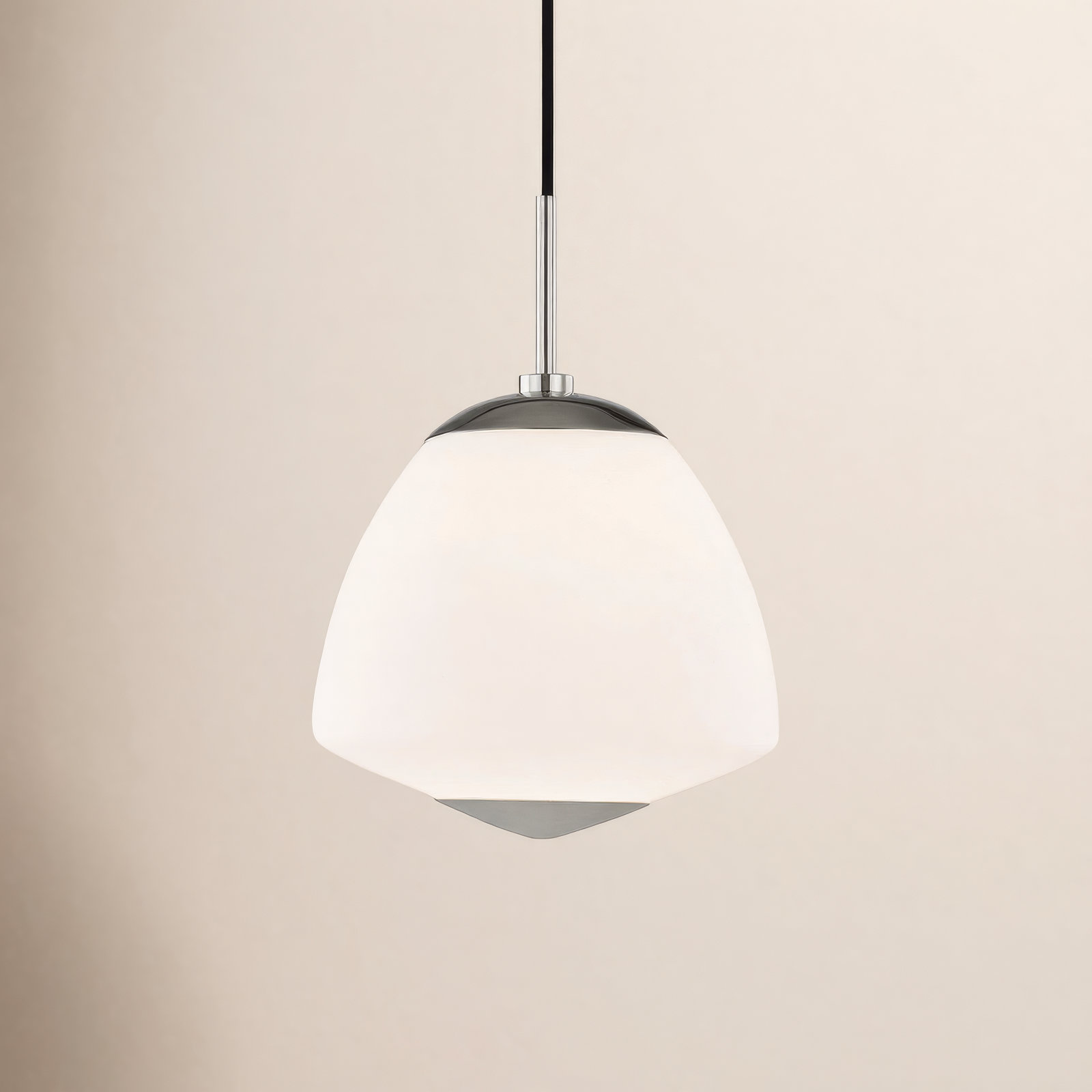 Darby Single Light Glass Dimmable Pendant, 13.75" H x 10" W x 10" D, Old Bronze