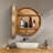 Danvers 19.68'' Round Wall Mount Bathroom Mirror Cabinet-2088363846