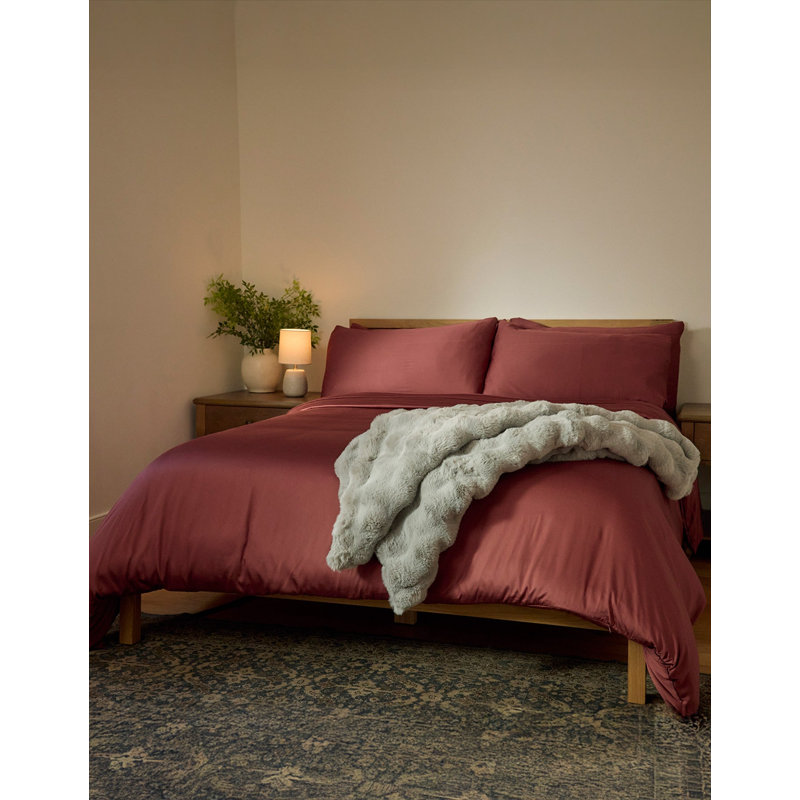 Bamboo Duvet Cover, Twin Duvet Cover, Mulberry